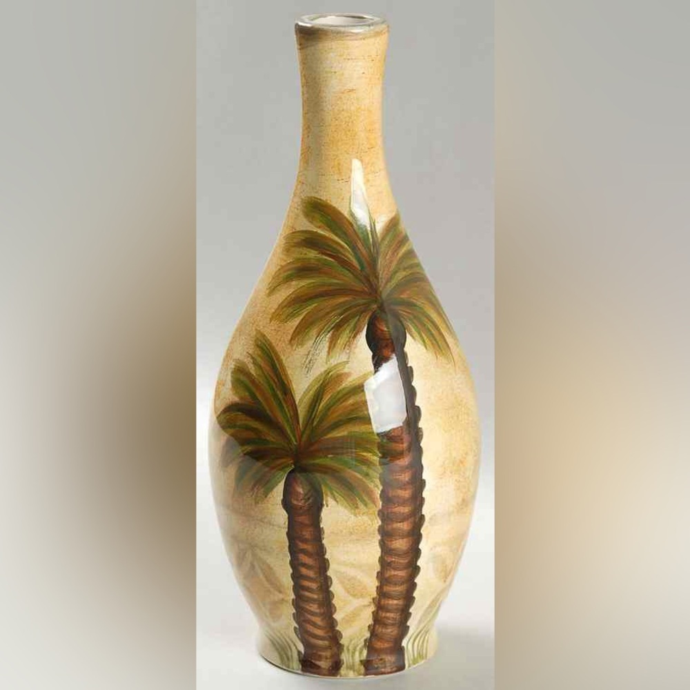 Bellagio Oil Jar Height 9.5 Inches Oil Jar No Drizzle Spout Tropical Design